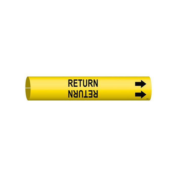 "Return" Pipe Marker
