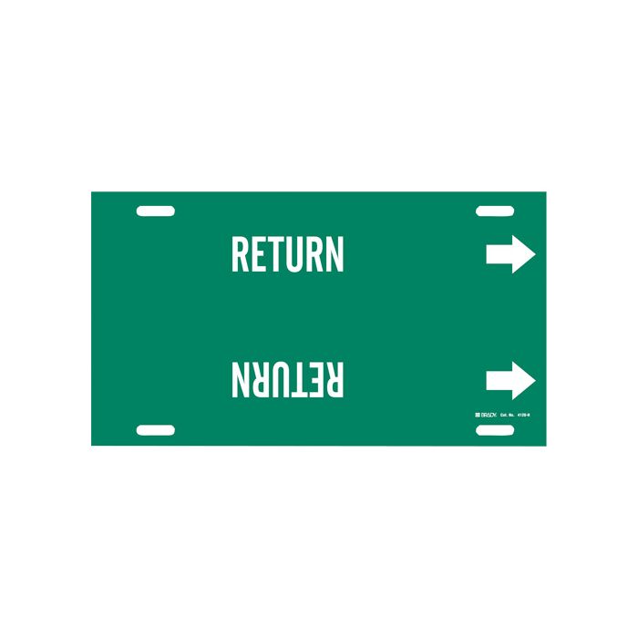"Return" Pipe Marker