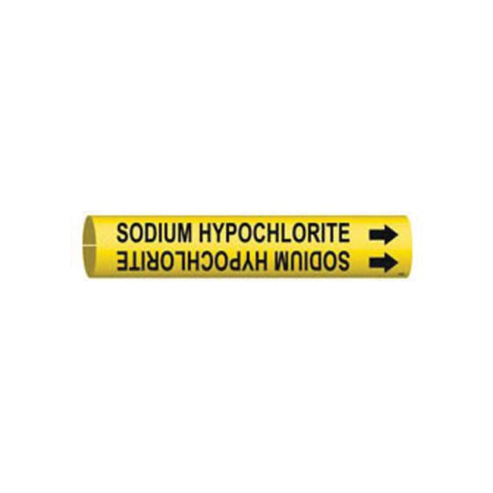 "Sodium Hypochlorite" Pipe Marker