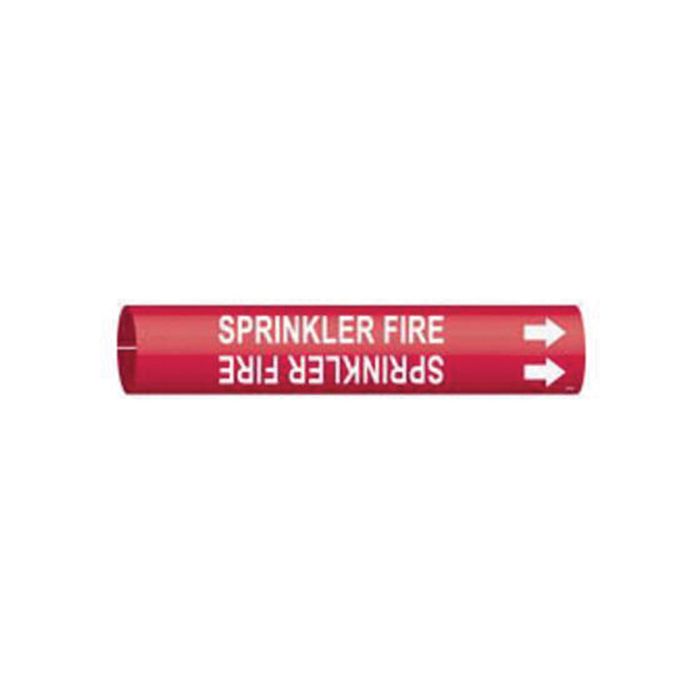 "Sprinkler Fire" Pipe Marker