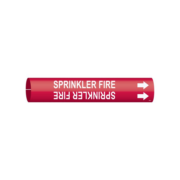 "Sprinkler Fire" Pipe Marker