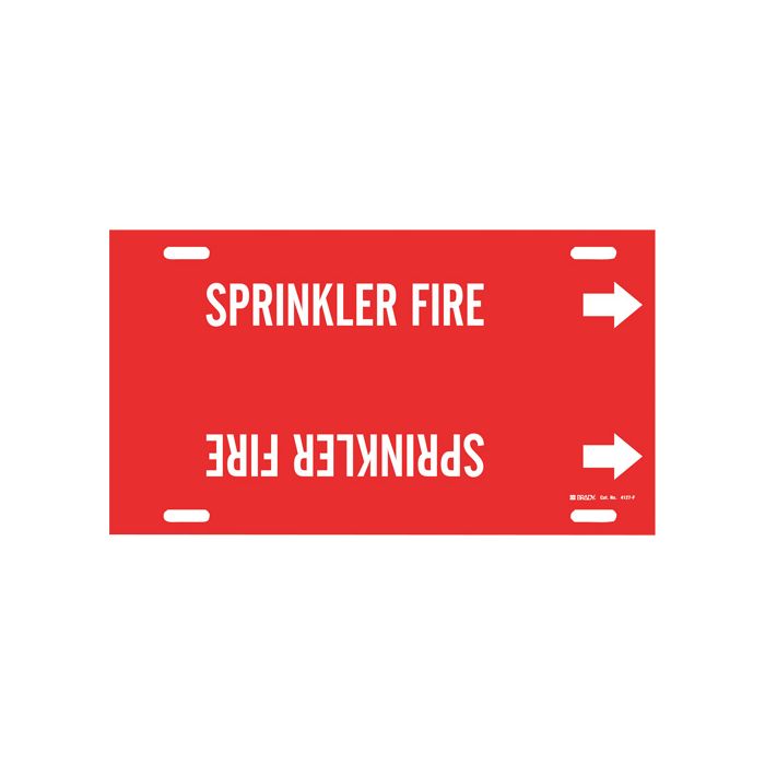"Sprinkler Fire" Pipe Marker