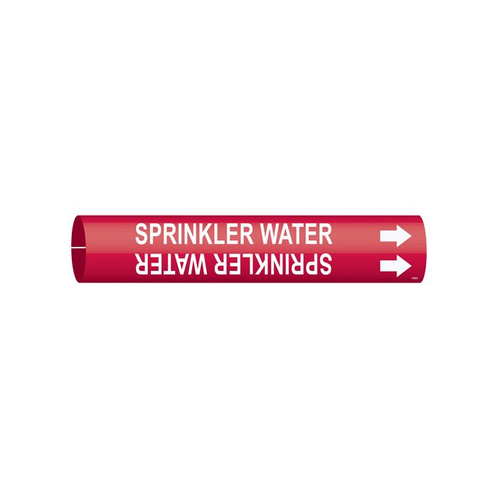 "Sprinkler Water" Pipe Marker