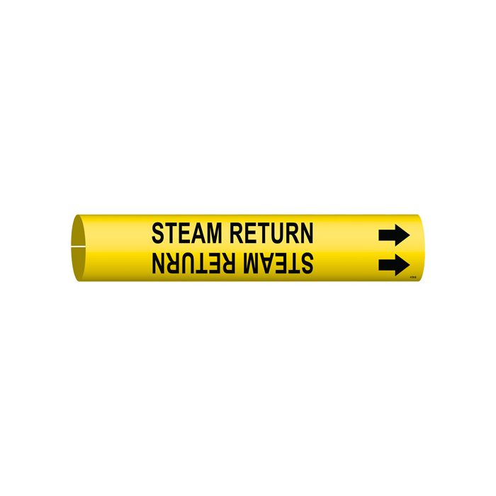 "Steam Return" Pipe Marker