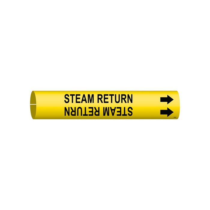 "Steam Return" Pipe Marker
