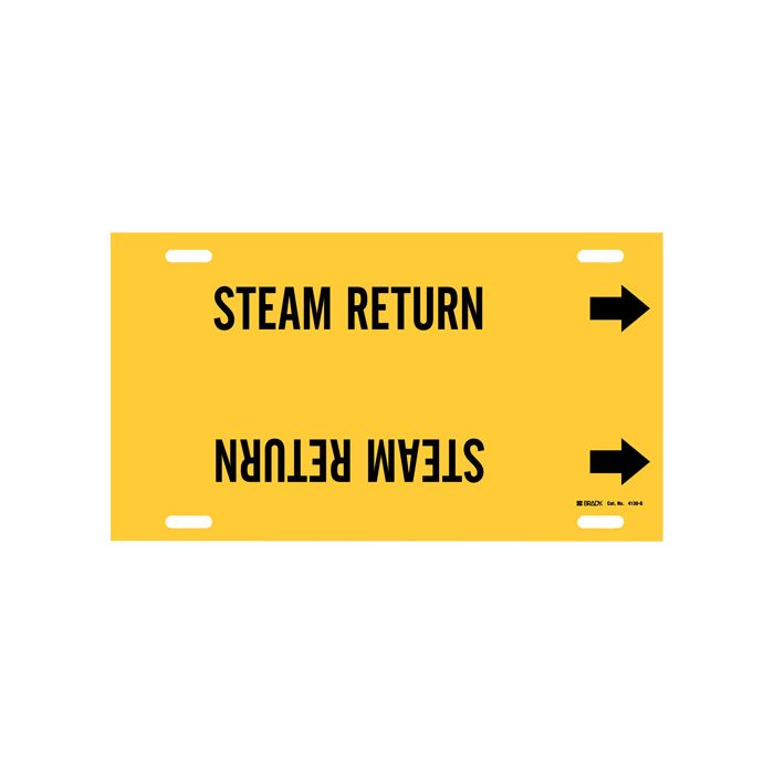 "Steam Return" Pipe Marker