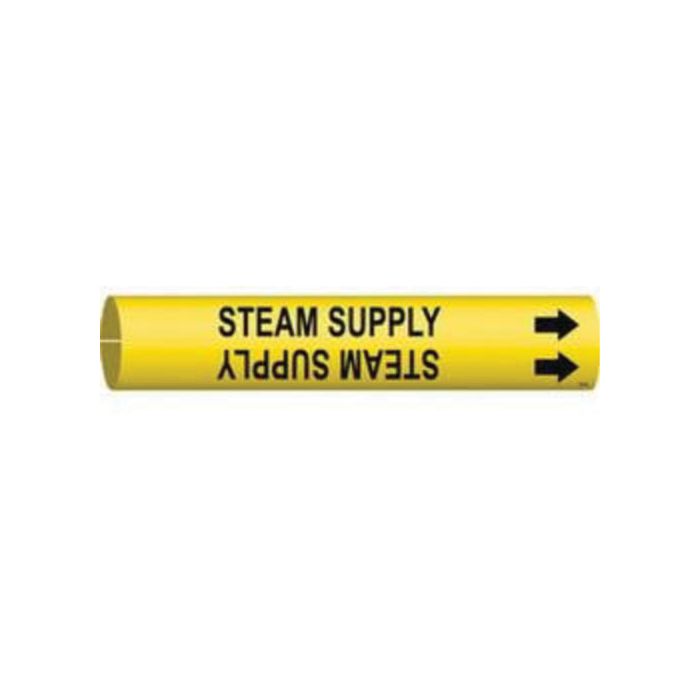 "Steam Supply" Pipe Marker