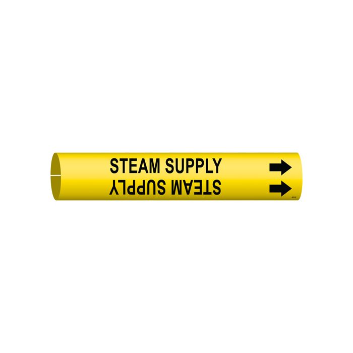 "Steam Supply" Pipe Marker