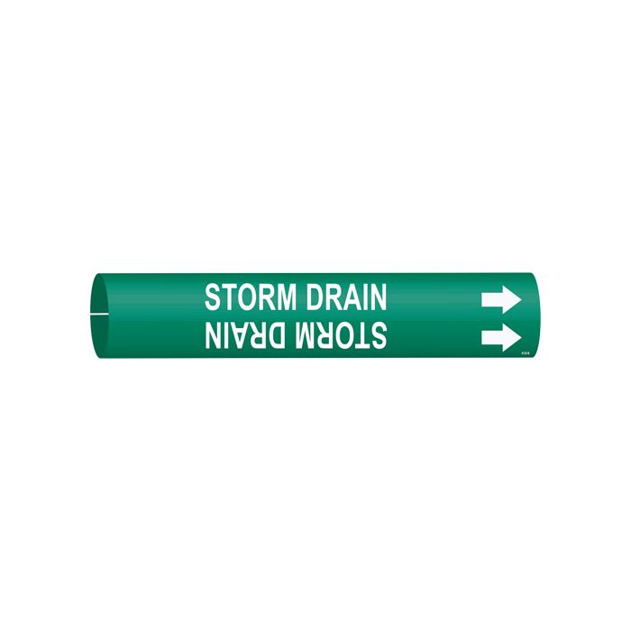 "Storm Drain" Pipe Marker