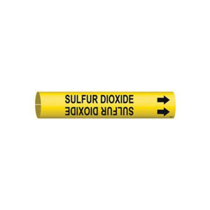 "Sulfur Dioxide" Pipe Marker