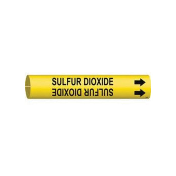 "Sulfur Dioxide" Pipe Marker