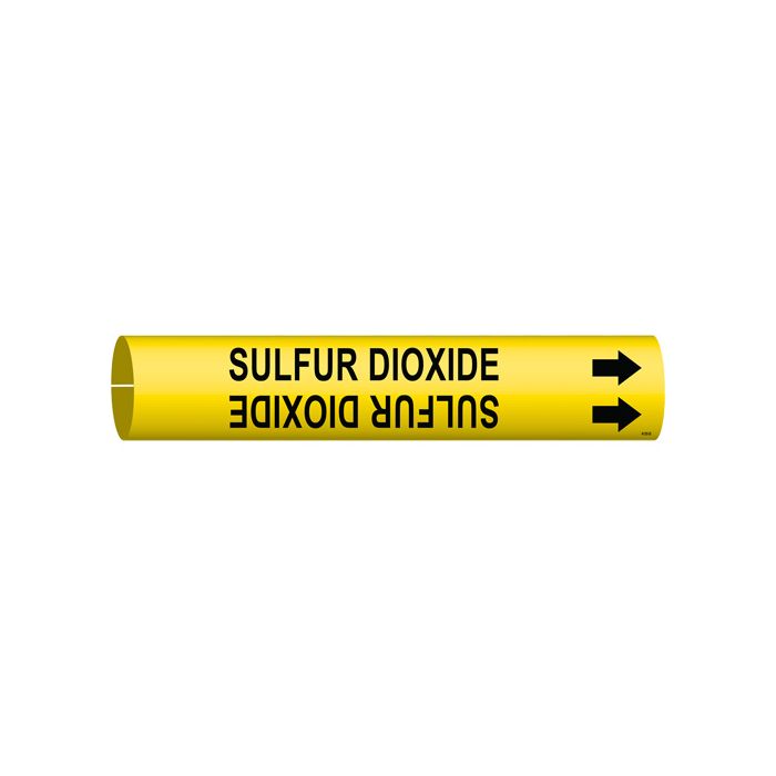 "Sulfur Dioxide" Pipe Marker