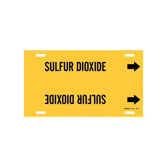 "Sulfur Dioxide" Pipe Marker