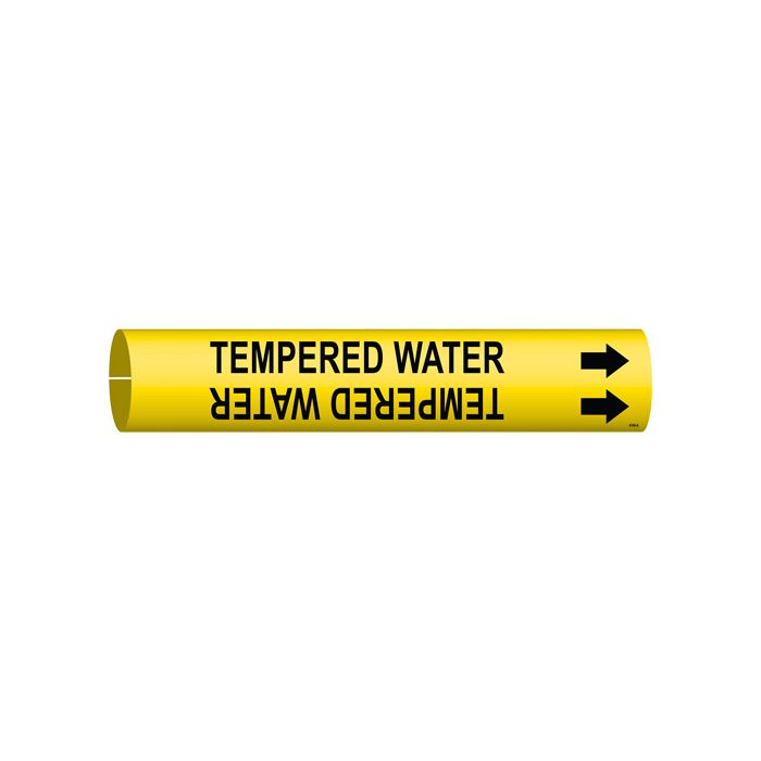 "Tempered Water" Pipe Marker