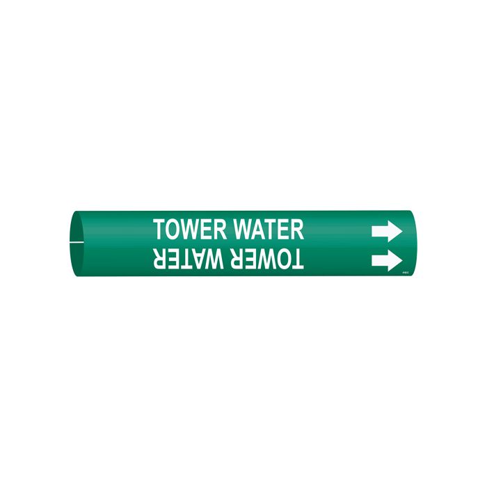 "Tower Water" Pipe Marker