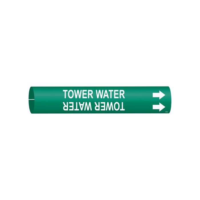 "Tower Water" Pipe Marker