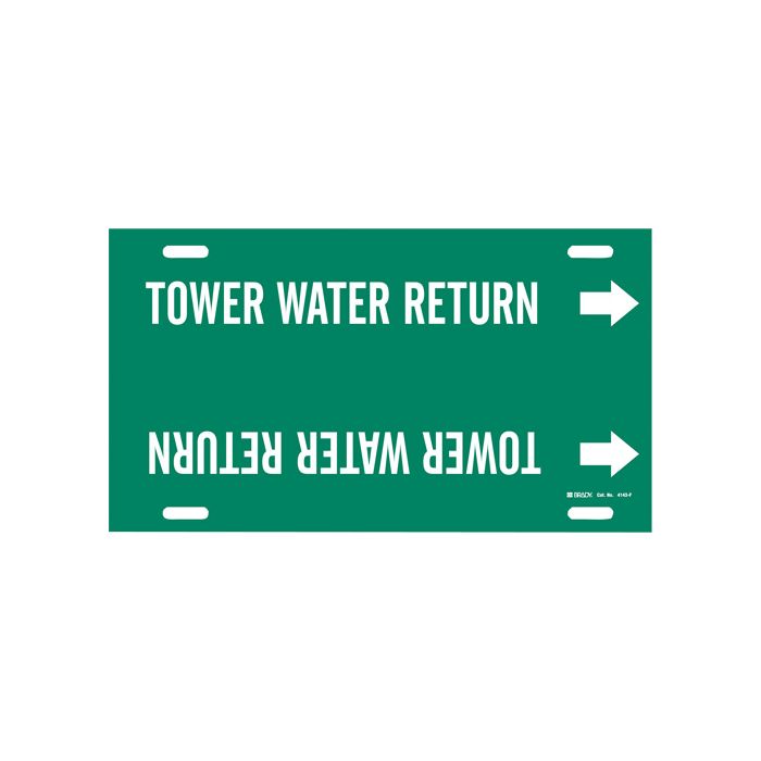"Tower Water Return" Pipe Marker