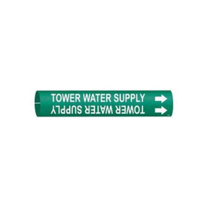 "Tower Water Supply" Pipe Marker