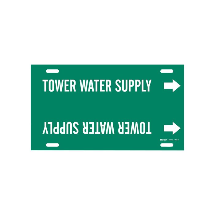 "Tower Water Supply" Pipe Marker