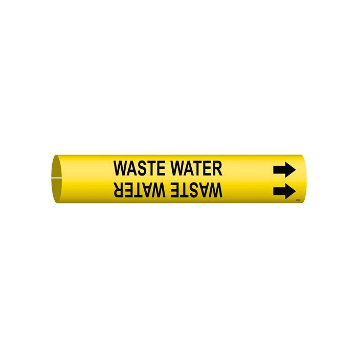 "Waste Water" Pipe Marker