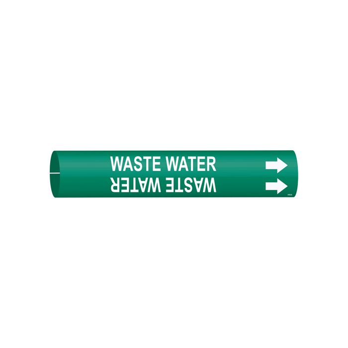 "Waste Water" Pipe Marker