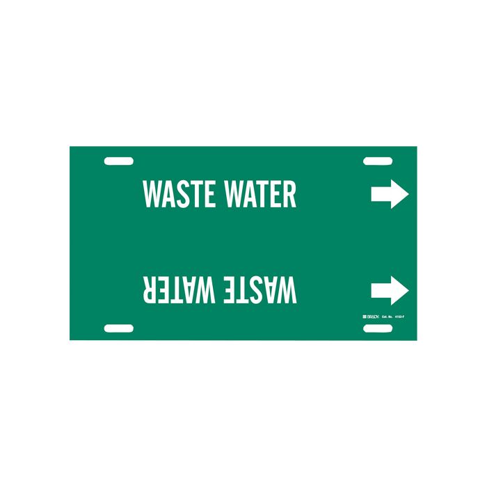 "Waste Water" Pipe Marker