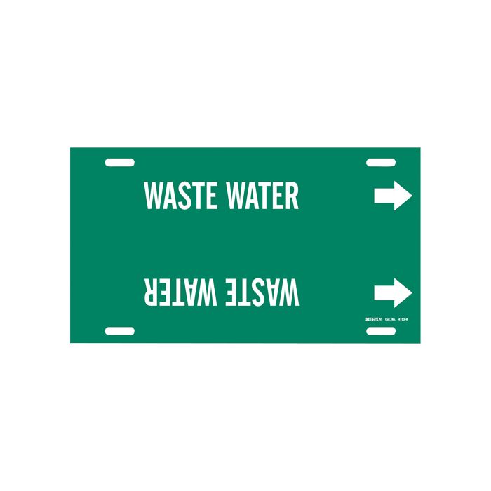 "Waste Water" Pipe Marker