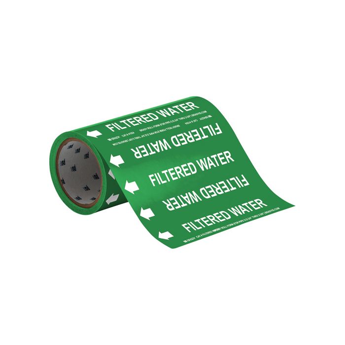 "Filtered Water" Roll Form Pipe Markers