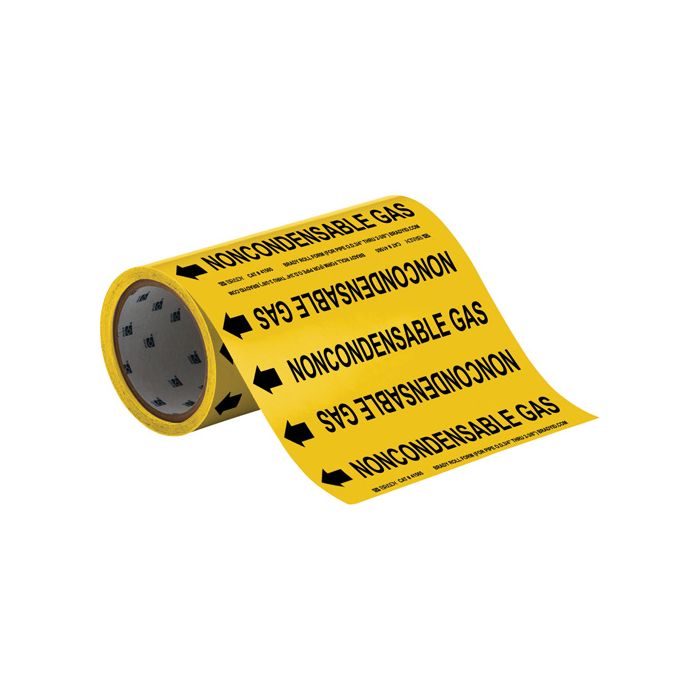 "Noncondensable Gas" Roll Form Pipe Markers