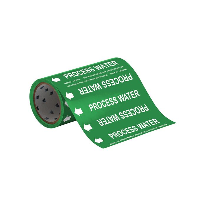 "Process Water" Roll Form Pipe Markers