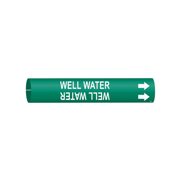 "Well Water" Pipe Marker