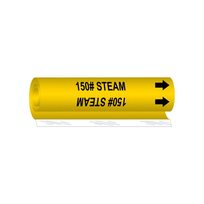 "150# Steam" Pipe Marker