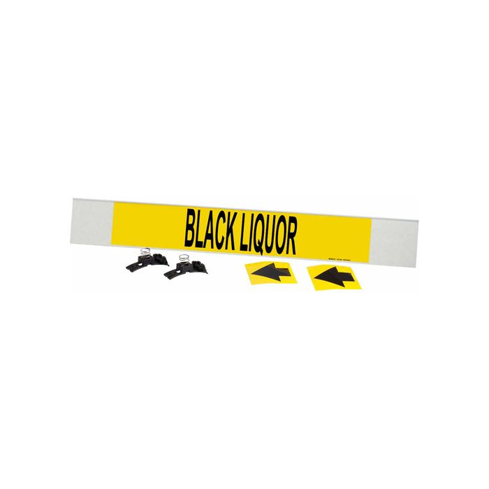 "Black Liquor" Pipe Marker