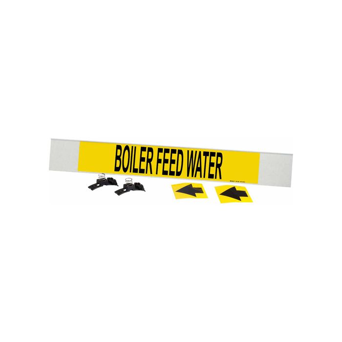 "Boiler Feed Water" Pipe Marker