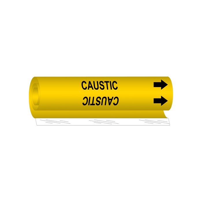 "Caustic" Pipe Marker