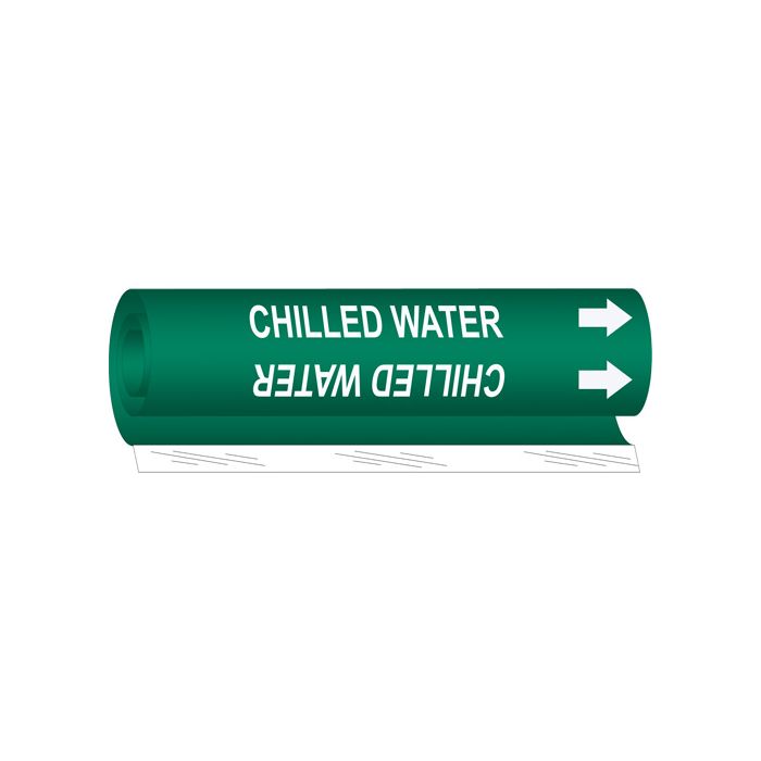 "Chilled Water" Pipe Marker