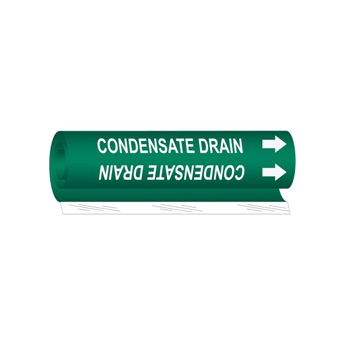 "Condensate Drain" Pipe Marker