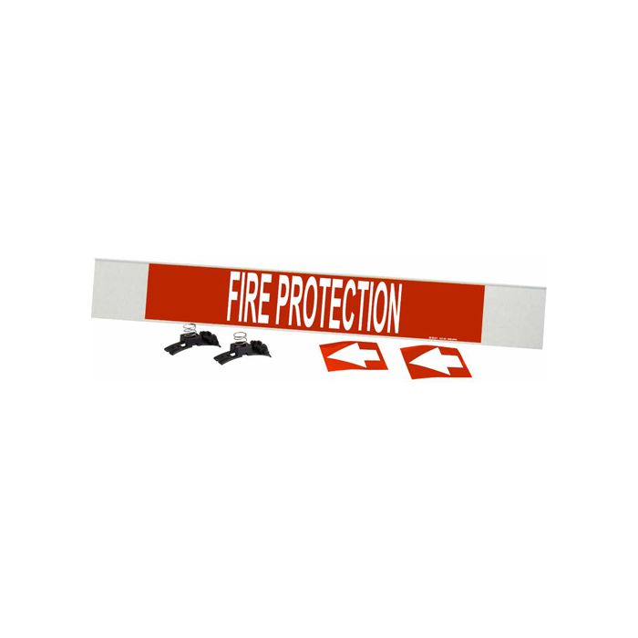 "Fire Protection" Pipe Marker
