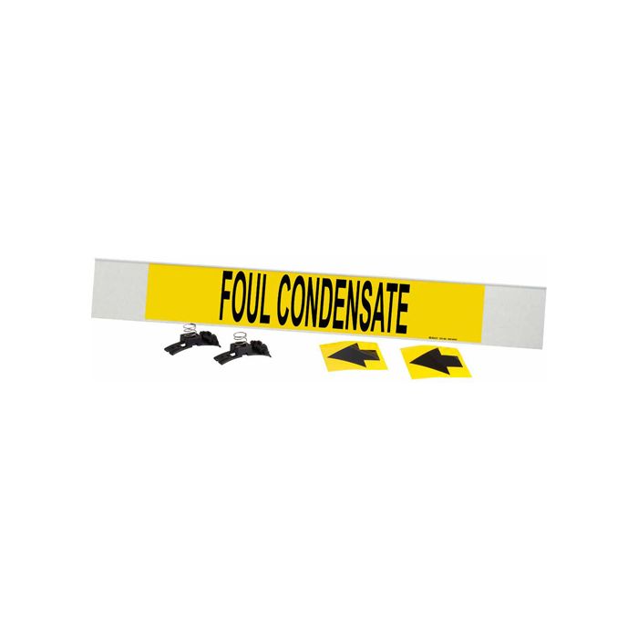 "Foul Condensate" Pipe Marker