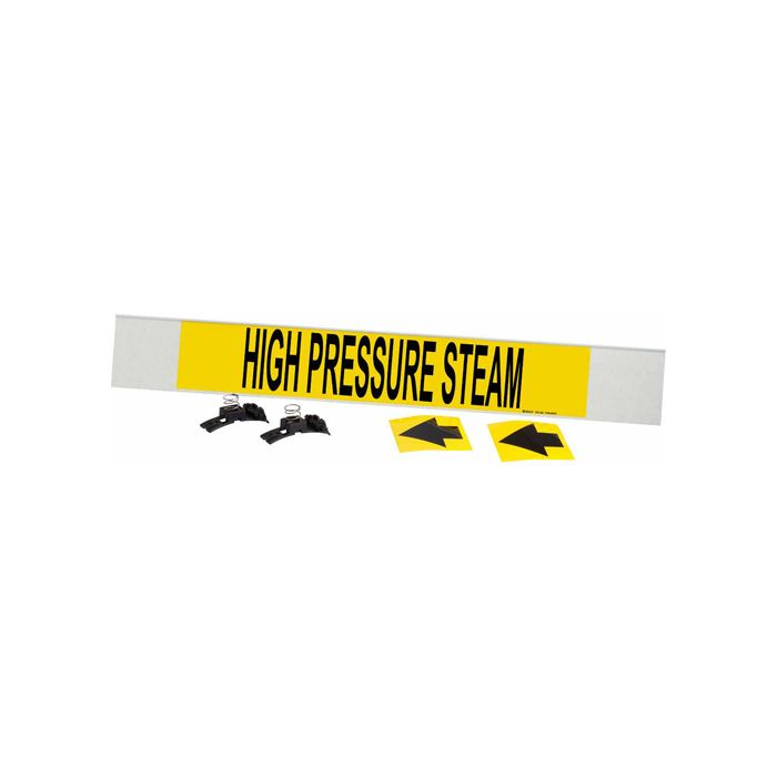 "High Pressure Steam" Pipe Marker
