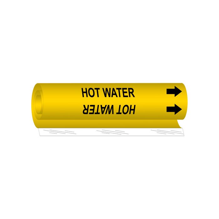 "Hot Water" Pipe Marker