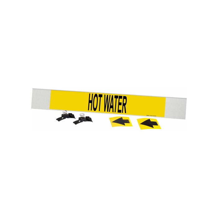 "Hot Water" Pipe Marker
