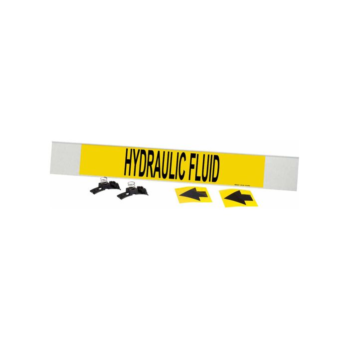 "Hydraulic Fluid" Pipe Marker
