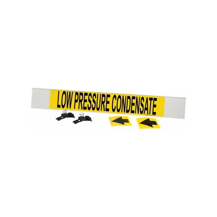 "Low Pressure Condensate" Pipe Marker
