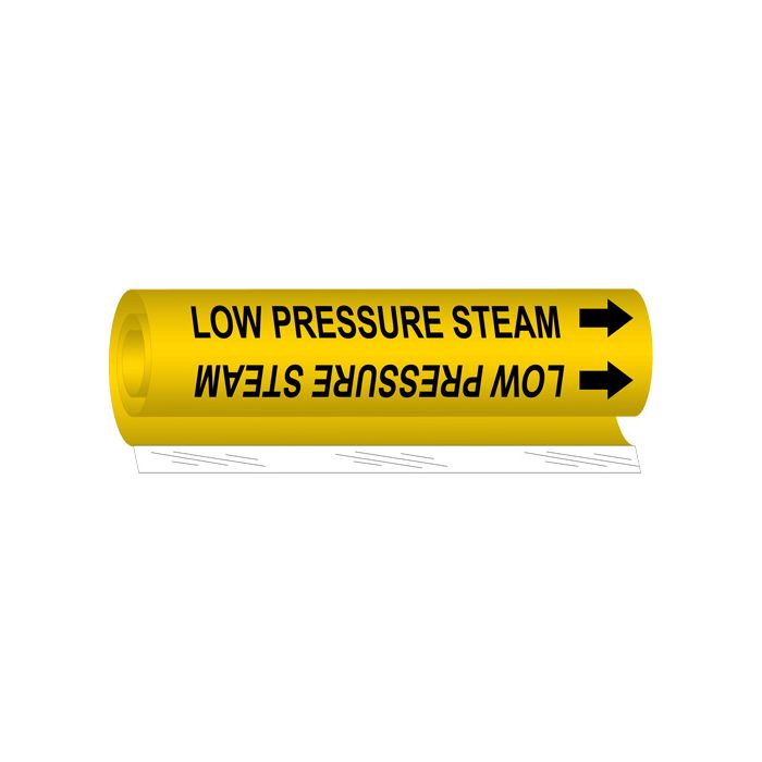 "Low Pressure Steam" Pipe Marker