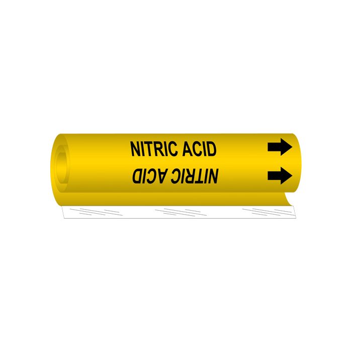 "Nitric Acid" Pipe Marker
