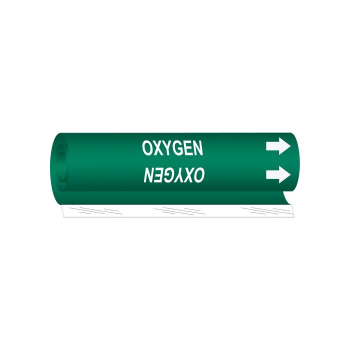 "Oxygen" Pipe Marker