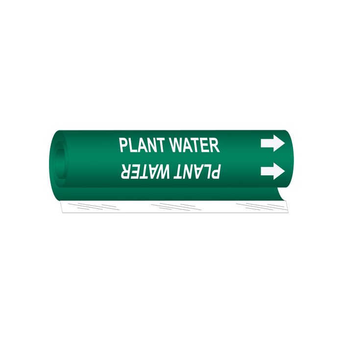 "Plant Water" Pipe Marker