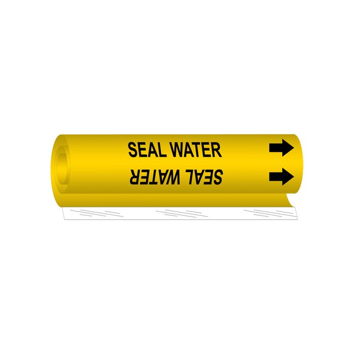 "Seal Water" Pipe Marker