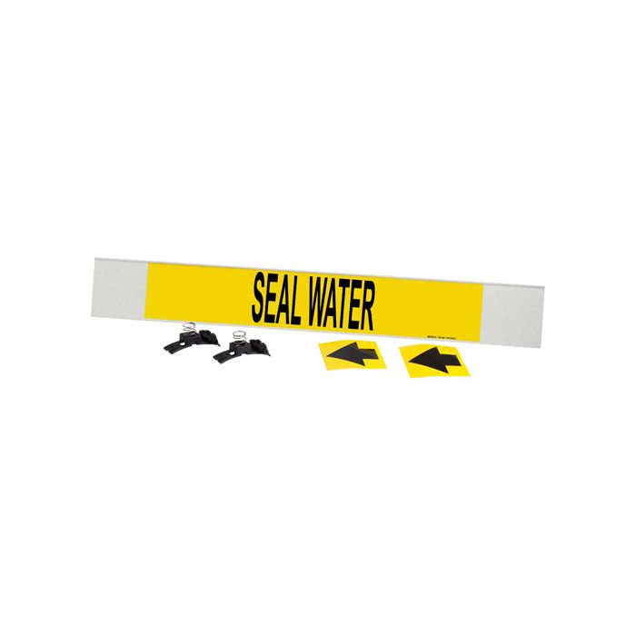 "Seal Water" Pipe Marker